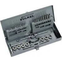 Volkel kit de tarauds et plaques de coupe M3 - 12, 31 pièces