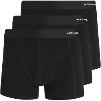 Jack & Jones Basic Bamboo Plus Boxers 3 Units Noir 5XL Homme