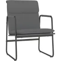 vidaXL Fauteuil de salon Gris 55x64x80 cm Similicuir
