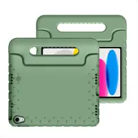 IMoshion Coque kidsproof avec poignée pour Apple iPad 11 (2025) 11 pouces A16 / iPad 10 (2022) 10.9 pouces - Olive Green