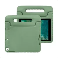 IMoshion Coque kidsproof avec poignée pour Apple iPad 6 (2018) 9.7 pouces / iPad 5 (2017) 9.7 pouces - Olive Green