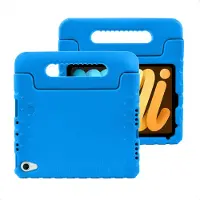 IMoshion Coque kidsproof avec poignée pour Apple iPad Mini 7 (2024) / iPad Mini 6 (2021) - Bleu
