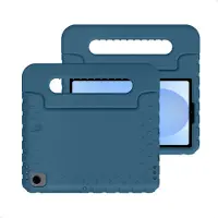 IMoshion Coque kidsproof avec poignée pour Samsung Galaxy Tab A11 / A9 8.7 pouces - Bleu foncé