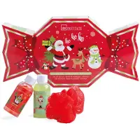 IDC INSTITUTE Set cosmétique - Beauté et soins de la peau - 2×60 ml d'additif pour le bain - parfum d'ourson en gomme - set cadeau 120 g