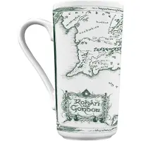 Pyramid Lord of the Rings Tazza Grande: White Map, Tasse, Blanc