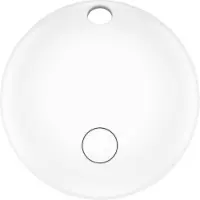 Setty locator FindMy round TFO TAG 01 white + etui (Apple Find My), Traceur, Blanc