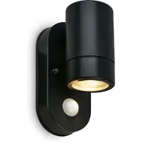 Briloner Lampe LED murale, détecteur de mouvement, protection contre les éclaboussures et la poussière, noir, dimensions: 15 x 7 x 9,5 cm