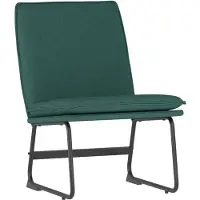 vidaXL Chaise Longue Vert Foncé 52x75x76 Cm Tissu