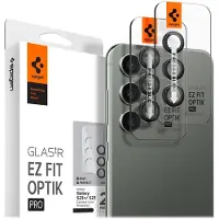 Spigen GLAStR Optik Camera Lens Protector - protection de l'îlot photo (lot de 2) pour Samsung Galaxy S23 / S23 Plus - Noir