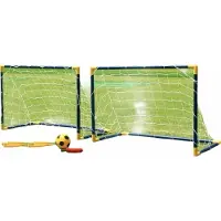 Master Un jeu de 2 poteaux de but 85x60x42cms + un ballon + une pompe