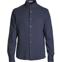 Gant pour homme. 3250271 Chemise Regular Fit en maille piqué élastique marine (M), Casuel, Coton, Manche longue