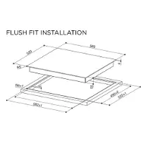 Faber Table de cuisson à induction FCH64 58 Cm Noir