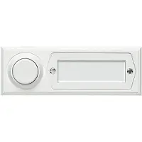 Grothe GRO51013 Bouton-poussoir apparent 8-12V AC plastique blanc résistant aux intempéries