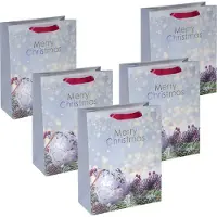 Sigel 5 sacs cadeaux Charmful Christmas Large motif 26,0 x 33,0 cm (5x)