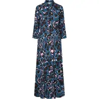 Y.A.S Robe-chemise 'YASSAVANNA' bleu marine / aubergine / rosé / noir