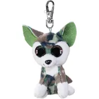 Sonstiges porte-clés loup bois multicolore 8,5 cm