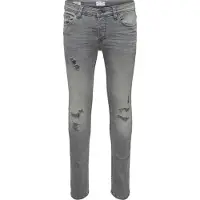 Only & Sons Herren Jeans 22016525 Denim gris