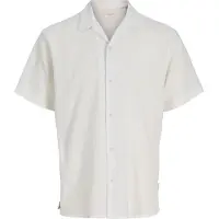 Jack & Jones Luke Crinkle Short Sleeve Shirt Blanc XL Homme