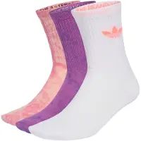Adidas Originals Chaussettes Tie Dye Crew Socks 3 Pairs femmes - Rose - M