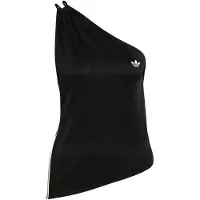 Adidas Originals Haut 'ROUCHED ONE SHOULDER' jaune / noir / blanc