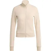 Adidas Soft Lux Slim Full Zip Sweatshirt Beige S Femme