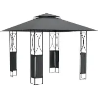Syfax Belvédère avec toit anthracite 300x300x270 cm acier