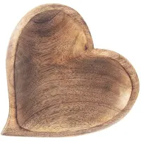 Orion Assiette à goûter en bois MANGO 20x21 cm