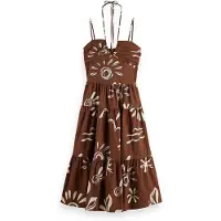 Scotch & Soda Ufu00617t Sleeveless Dress Marron 36 Femme