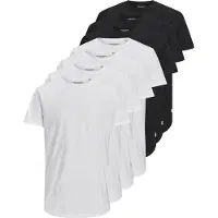 Jack & Jones T-Shirt 'JJENoa' noir / blanc