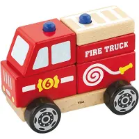 Viga Toys Jeu d'assemblage des pompiers