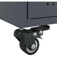 vidaXL Table basse anthracite 68x50x43,5 cm Acier laminé à froid
