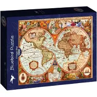 Bluebird Puzzle pièces Vintage Map - 1000 pièces puzzle fun