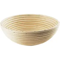 Orion Panier de fermentation en rotin, rond, 25 cm, polyvalent, Ustensiles pour pâtisserie, Marron