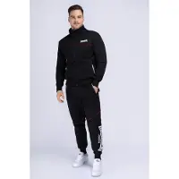 Lonsdale Survêtement 'Geddington' rouge sang / noir / blanc