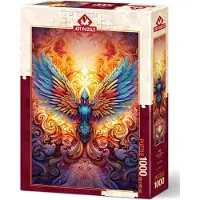 Art puzzle Puzzle artistique « Phénix coloré » - 1 000 pièces multicolores