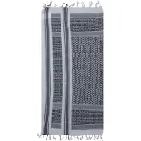 Brandit Écharpe 'Shemag' noir / blanc