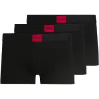 HUGO Lot de trois boxers courts en coton stretch