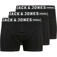Jack & Jones Sense Plus Size Boxers 3 Units Noir 3XL Homme