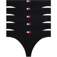 Tommy Hilfiger Uw0uw05642 Thong 5 Units Noir S Femme