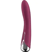 Satisfyer - vibromasseur point G à tête rotative - rouge