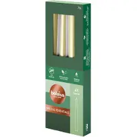Bolsius Bougies gothiques 245/24 4X blanc métallique argenté (4 pcs)