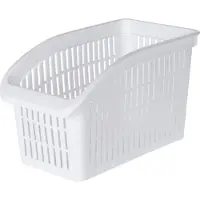 Excellent houseware Organisateur de réfrigérateur , en plastique, 29 x 16 x 17 cm, blanc