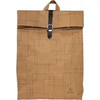 Exacompta Sac à dos Eterneco, aspect cuir, pour ordinateurs portables jusqu'à 14", documents jusqu'à DIN A4, L 320 x P 130 x H 430 mm, papier, marron