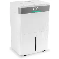 Vonroc Déshumidificateur - 40L/jour - réservoir 5,5L - Wi-Fi | Filtre à ions d'argent et à charbon