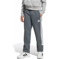 Adidas Juniors Garçon Essentiels Saisonniers Tiberio 3 Rayures Jogging Drak Grey/Blanc/Wonder Sage