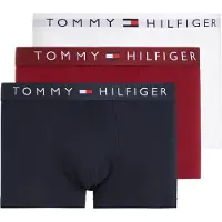 Tommy Hilfiger Boxers rouge rubis / noir / blanc cassé