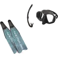 Spetton Med Camo Spearfishing Set Vert EU 45-46