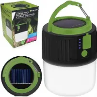 Tracer Tra POWER Lampe de camping solaire et banque d'énergie (2400 mAh), Chargeur de secours, Vert, Noir