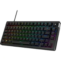 HyperX Alloy Rise 75 - Clavier de jeu, 75%, filaire, USB, Commutateur mécanique, LED RGB, noir