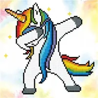 Diamond Dotz Tieflanddotzies Arc-en-ciel Licorne